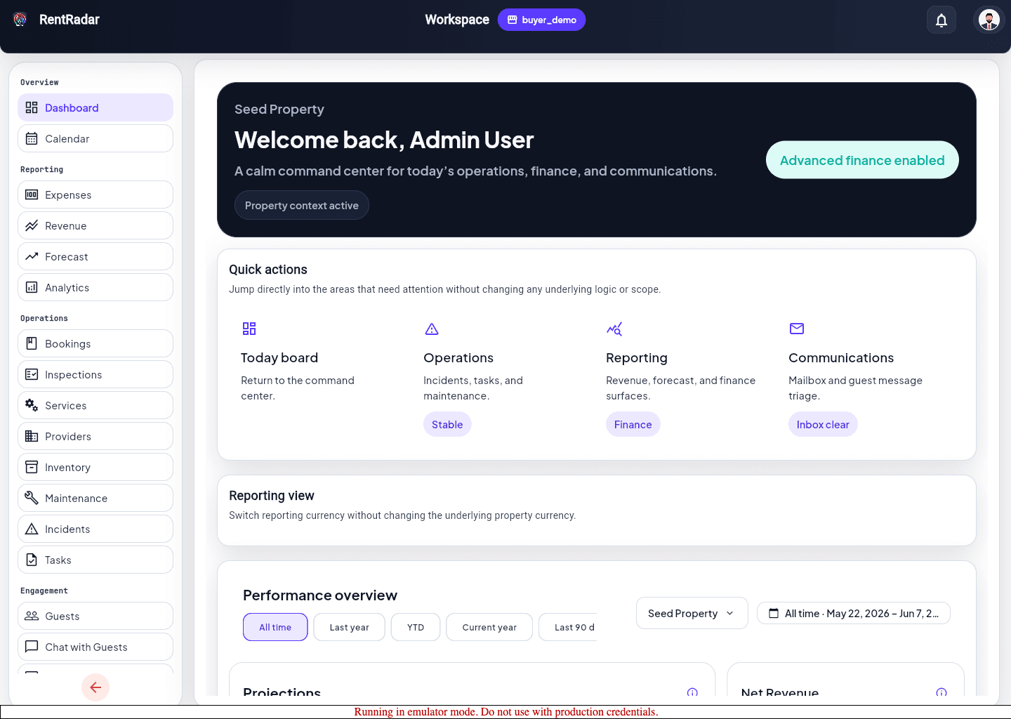 dashboard entry